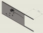 Preview: Trennwand Sichtschutzwand Schmuckblech m. Bodenank Pfeiffenputzer 183cm Edelrost